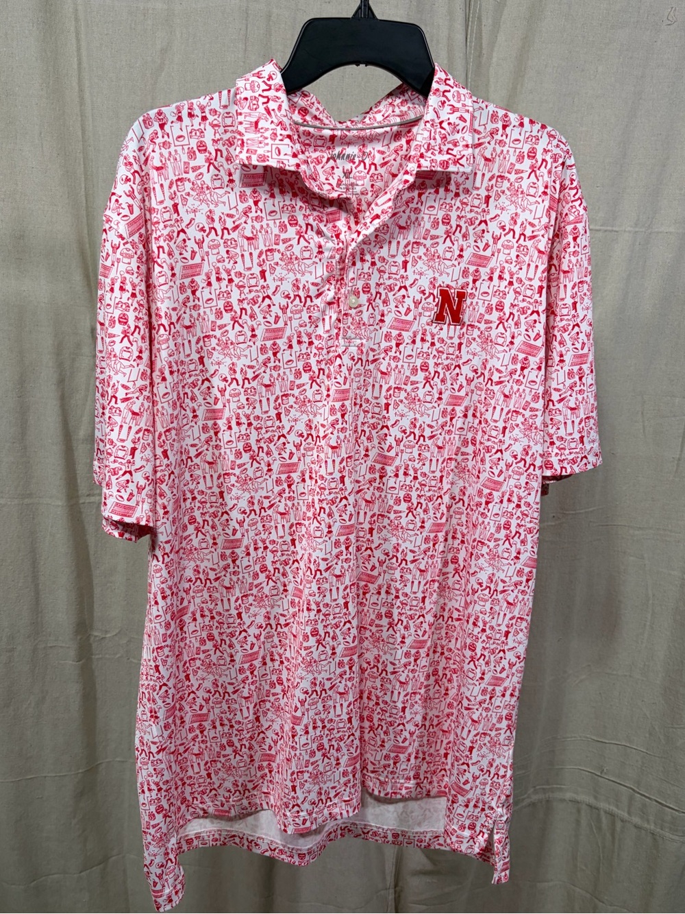 Johnnie O University of Nebraska Cornhuskers Tailgater 2.0 Polo
